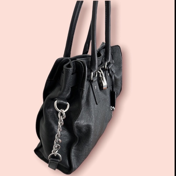 MICHAEL KORS black leather bag. - Picture 4 of 11